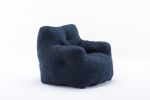 Soft Tufted foam bean bag chair with Teddy fabric