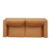 Modern Style 3 Seat Sofa PU Leather Upholstered Couch Furniture for Home or Office (3-Seat Sofa)