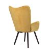 Modern Wingback Accent Armchair Living Room Tufted Velvet Upholstery