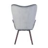 Modern Wingback Accent Armchair Living Room Tufted Velvet Upholstery