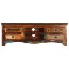 vidaXL TV Cabinet 47.2"x11.8"x15.7" Solid Reclaimed Wood