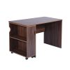 47.4" L Computer Desk with movable bookcase