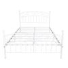 Bed Frame with Headboard and Footboard Metal Platform Bed Frame Queen Size No Box Spring Needed;  Twin Black