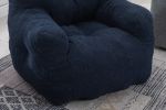 Soft Tufted foam bean bag chair with Teddy fabric