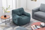 Soft Tufted foam bean bag chair with Teddy fabric