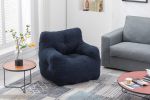 Soft Tufted foam bean bag chair with Teddy fabric