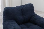 Soft Tufted foam bean bag chair with Teddy fabric