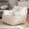 Soft Tufted foam bean bag chair with Teddy fabric