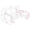 Modern Living Room Furniture L Shape Sofa with Ottoman