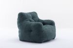 Soft Tufted foam bean bag chair with Teddy fabric