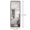 Mid-Century Modern Full Length Mirror, 64"x 21"