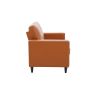 Modern Style Loveseat PU Leather Upholstered Couch Furniture for Home or Office (Loveseat)