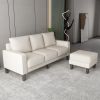 Modern Living Room Furniture L Shape Sofa with Ottoman