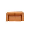 Modern Style Loveseat PU Leather Upholstered Couch Furniture for Home or Office (Loveseat)