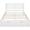 Full Size Platform Bed with Drawers, Gray