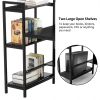 Computer Desk 48 inch with Storage Shelves Table for Home Office  Modern Simple Style