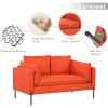 2 Piece Sofa Sets Modern Linen Fabric Upholstered Loveseat and 3 Seat Couch Set Furniture for Different Spaces; Living Room; Apartment(2+3 seat)