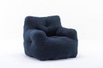 Soft Tufted foam bean bag chair with Teddy fabric