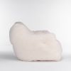 Soft Tufted foam bean bag chair with Teddy fabric