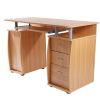 15mm MDF Portable 1pc Door Computer Desk with 3pcs Drawers  XH