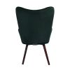 Modern Wingback Accent Armchair Living Room Tufted Velvet Upholstery