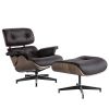 High grade vintage 8 layer leather plywood ergonomic design office chair