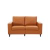 Modern Style Loveseat PU Leather Upholstered Couch Furniture for Home or Office (Loveseat)