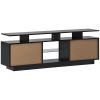 Modern TV Stand for TVs up to 65inches with LED lights, 16 Colors, for Livingroom, Bedroom