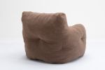 Soft Tufted foam bean bag chair with Teddy fabric