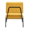 Wire Metal Frame Slipper Chair;  Armless Accent Chair Lounge Chair for Living Room;  Bedroom;  Home Office