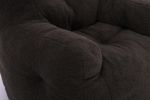 Soft Tufted foam bean bag chair with Teddy fabric