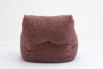 Soft Tufted foam bean bag chair with Teddy fabric