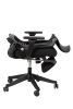 High back mesh chair  with wideand fixed headrest; color black; 300lbs