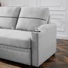 Leisure Pull-out Storage Sofa Chaise Longue Corner Broaching Bed for Living Room