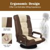 360-Degree Swivel Gaming Floor Chair with Foldable Adjustable Backrest