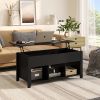 Lift Top Coffee Table with Storage Lower Shelf