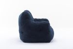 Soft Tufted foam bean bag chair with Teddy fabric