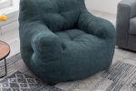 Soft Tufted foam bean bag chair with Teddy fabric