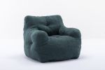 Soft Tufted foam bean bag chair with Teddy fabric