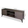 Mid-Century Modern TV Stand for up to 58 inch TV Television Stands with Cabinet Wood Storage TV Console Table; Retro Media Entertainment Center for Li