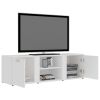 vidaXL TV Cabinet White 47.2"x13.4"x14.6" Engineered Wood