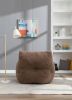 Soft Tufted foam bean bag chair with Teddy fabric