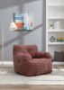 Soft Tufted foam bean bag chair with Teddy fabric