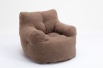 Soft Tufted foam bean bag chair with Teddy fabric