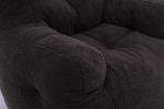 Soft Tufted foam bean bag chair with Teddy fabric