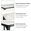 3 Pieces Counter Height Dining Set Faux Marble Table