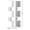 5 Cubes Ladder Shelf Corner Bookshelf Display Rack Bookcase