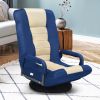 360-Degree Swivel Gaming Floor Chair with Foldable Adjustable Backrest