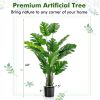 1/2pcs 5 Feet Artificial Tree Faux Monstera Deliciosa Plant for Home Indoor and Outdoor