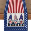 Independence Day Table Runner; 4th Of July Patriotic Memorial Day Stripes Stars Pattern Table Runner; Independence Day Tabletop Decorations; Home Deco